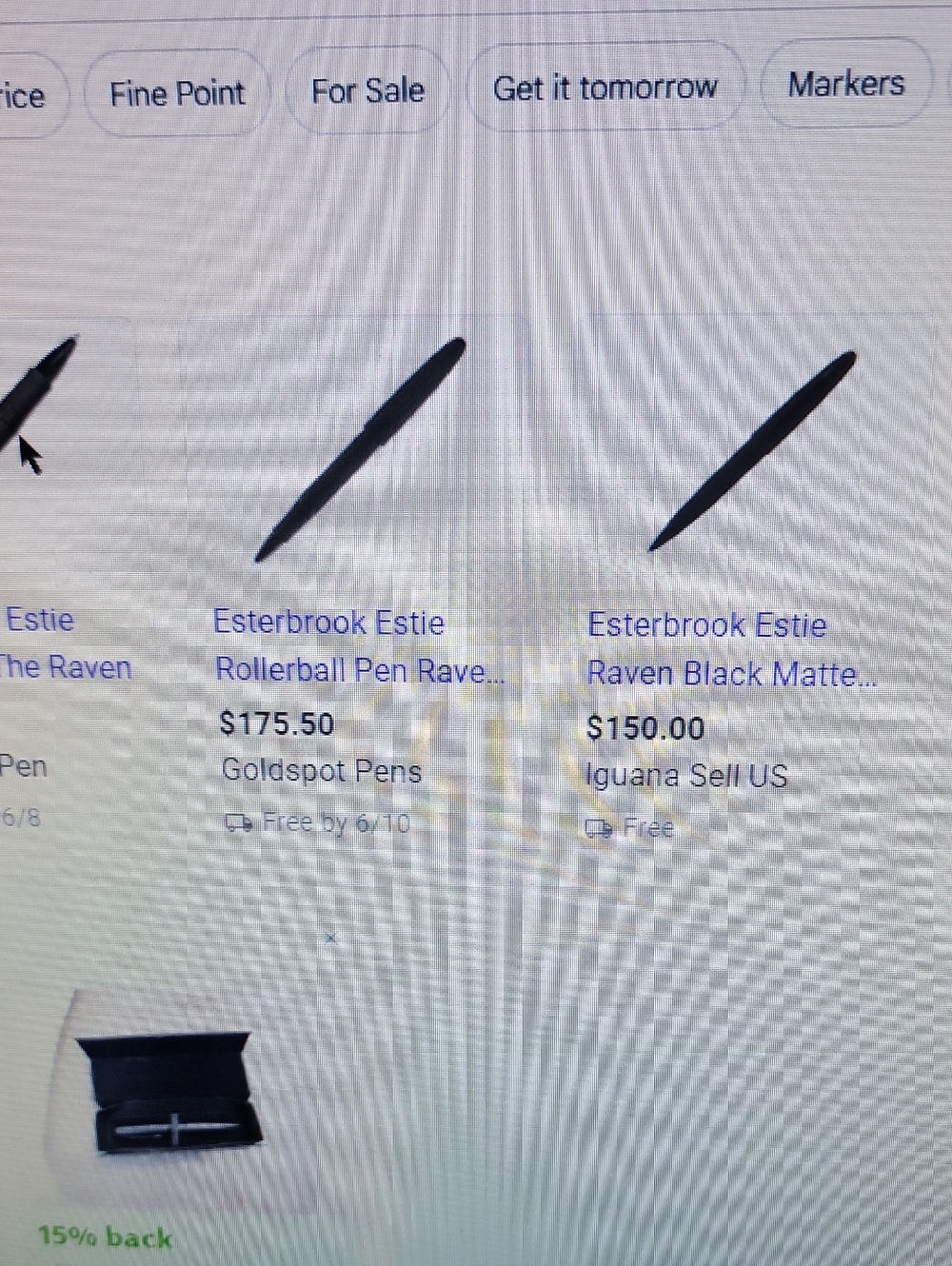 Esterbrook Matte Black Pen with Case - Picture 4 of 4